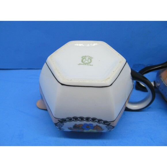 Noritake Morimura Hand Painted Sugar Bowl And Creamer Set - Picture 9 of 12